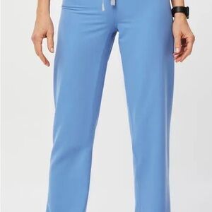 Figs Ceil Blue High Waisted Livingston Basic Scrub Pant